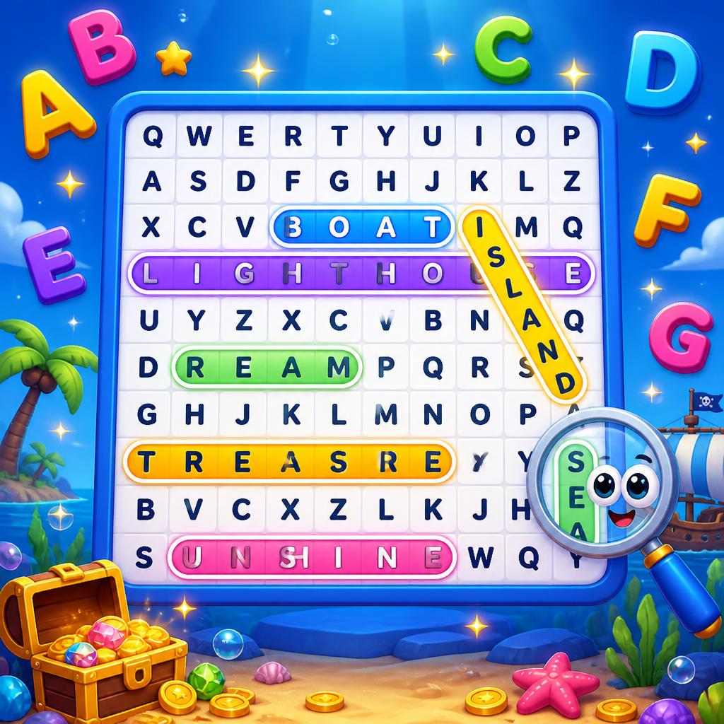 Wordsearch İngilizce kelime bulmaca (kelime ızgarası) oyunu - EngliPlay